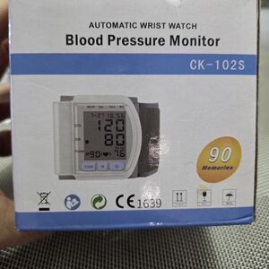 White Automatic Wrist Blood Pressure Monitor